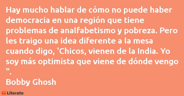 Frases de Bobby Ghosh