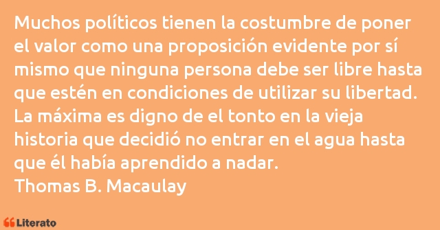 Frases de Thomas B. Macaulay