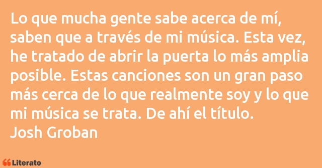 Frases de Josh Groban