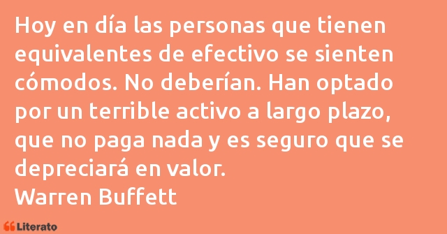 Frases de Warren Buffett