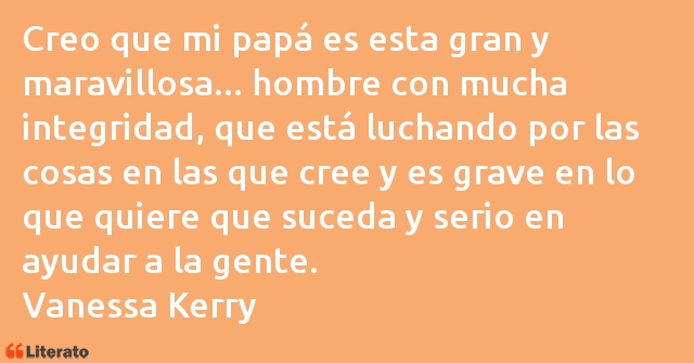 Frases de Vanessa Kerry