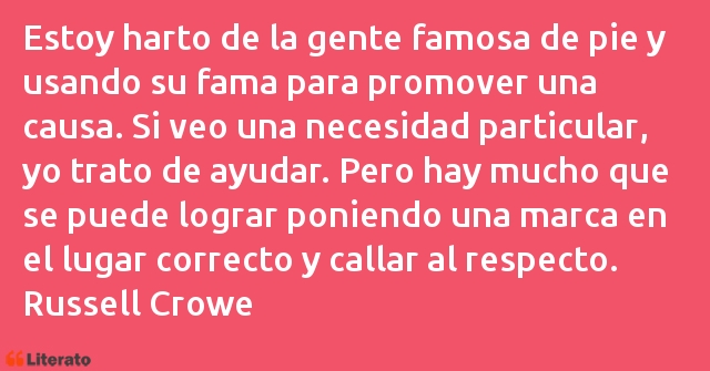 Frases de Russell Crowe