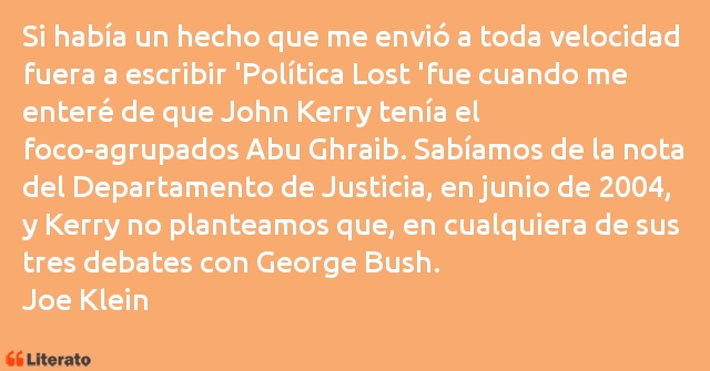 Frases de Joe Klein