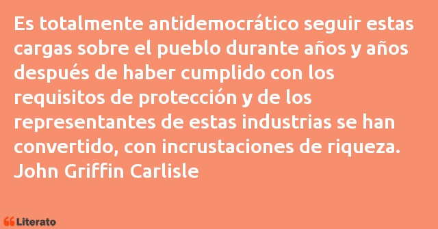 Frases de John Griffin Carlisle