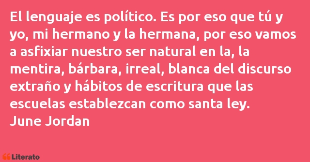 Frases de June Jordan