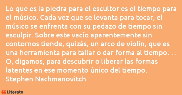 Frases de Stephen Nachmanovitch