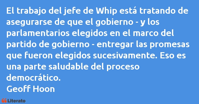 Frases de Geoff Hoon