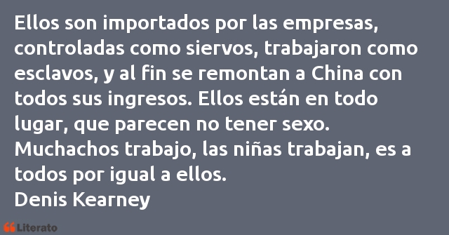 Frases de Denis Kearney