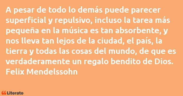 Frases de Felix Mendelssohn