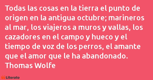 Frases de Thomas Wolfe