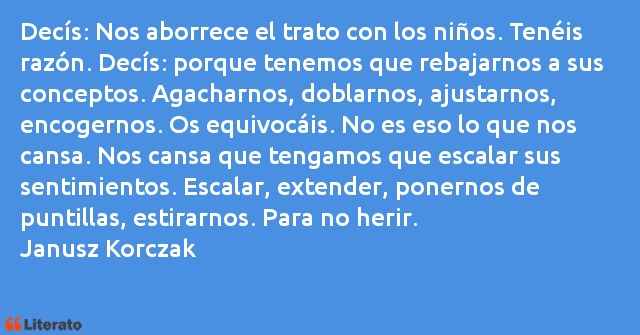 Frases de Janusz Korczak