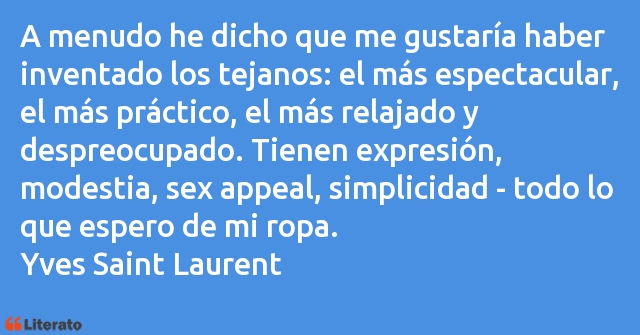 Frases de Yves Saint Laurent