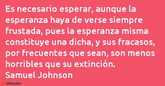 Frases de Samuel Johnson