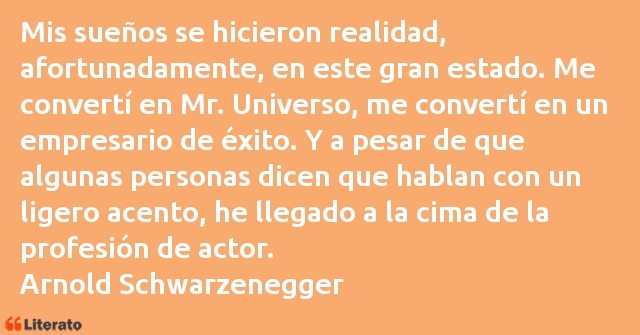 Frases de Arnold Schwarzenegger