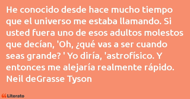 Frases de Neil deGrasse Tyson