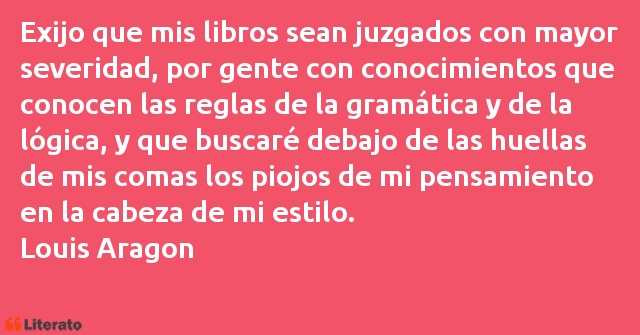 Frases de Louis Aragon