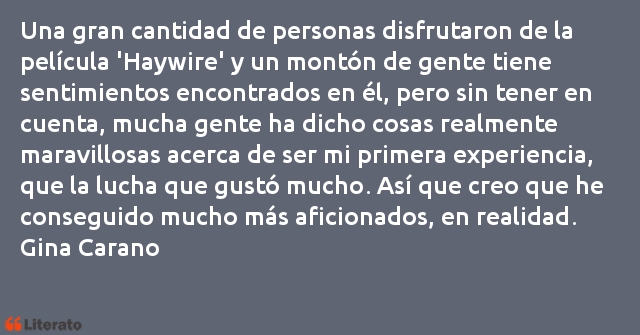 Frases de Gina Carano