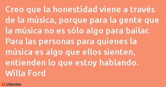 Frases de Willa Ford