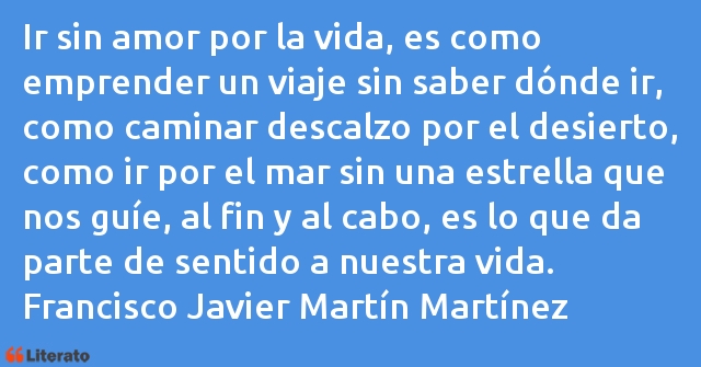 Frases de Francisco Javier Martín Martínez