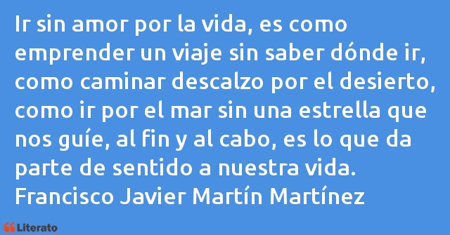 Frases de Francisco Javier Martín Martínez