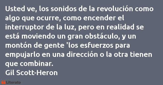 Frases de Gil Scott-Heron