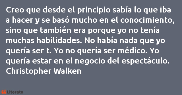 Frases de Christopher Walken