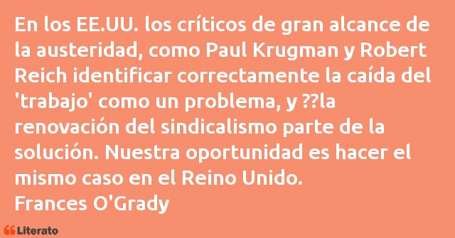 Frases de Frances O'Grady