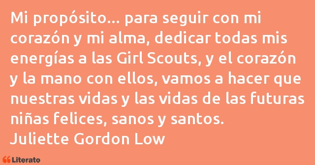 Frases de Juliette Gordon Low