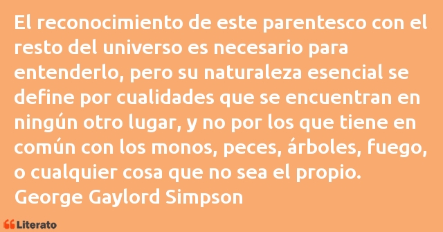 Frases de George Gaylord Simpson