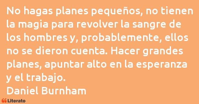 Frases de Daniel Burnham