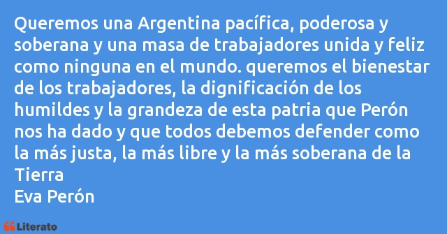 Frases de Eva Perón