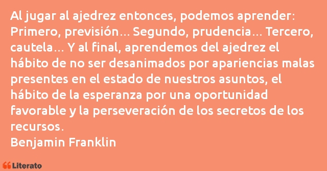 Frases de Benjamin Franklin