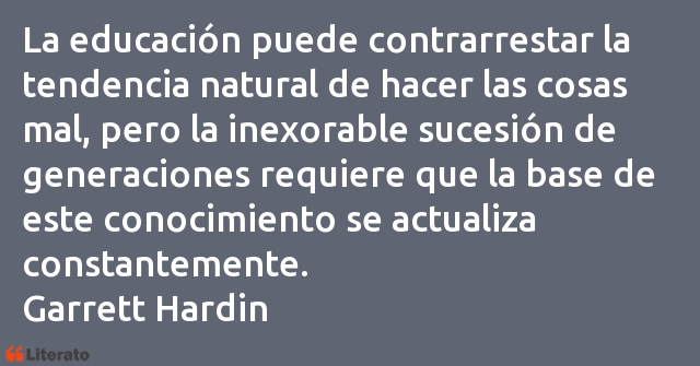 Frases de Garrett Hardin