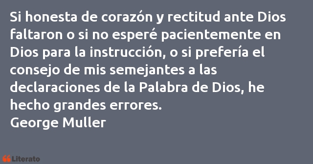 Frases de George Muller