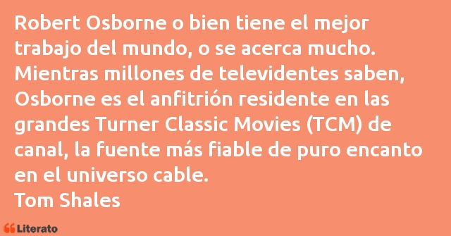 Frases de Tom Shales