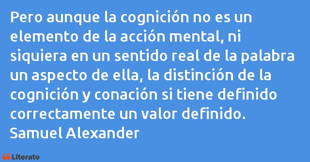 Frases de Samuel Alexander