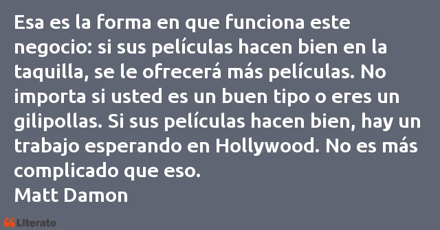Frases de Matt Damon