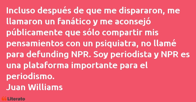 Frases de Juan Williams