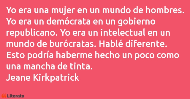 Frases de Jeane Kirkpatrick