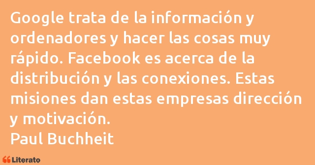 Frases de Paul Buchheit