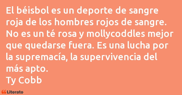 Frases de Ty Cobb