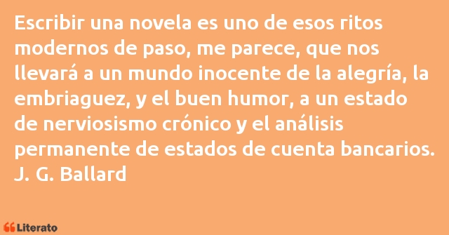 Frases de J. G. Ballard