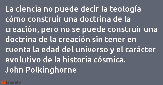 Frases de John Polkinghorne