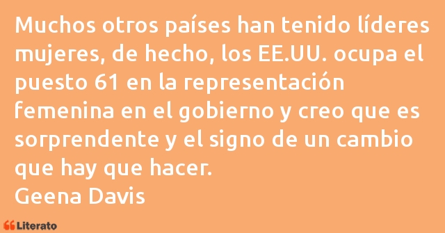 Frases de Geena Davis