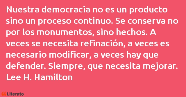 Frases de Lee H. Hamilton