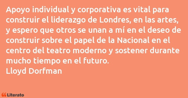 Frases de Lloyd Dorfman