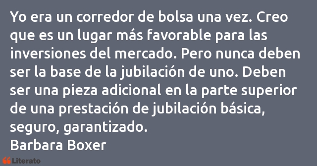 Frases de Barbara Boxer