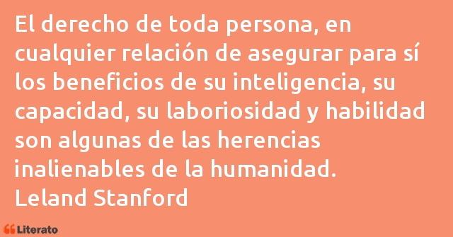Frases de Leland Stanford