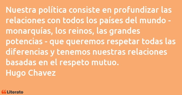 Frases de Hugo Chavez