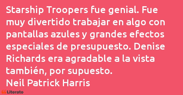 Frases de Neil Patrick Harris